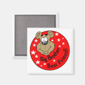 Tシャ最高のツとギフトのお兄さん マグネット (正面/裏面)