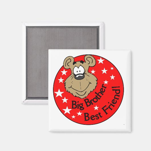 Tシャ最高のツとギフトのお兄さん マグネット (正面/裏面)