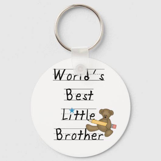 Tシャ最高のツとギフトの世界の弟 キーホルダー (正面)