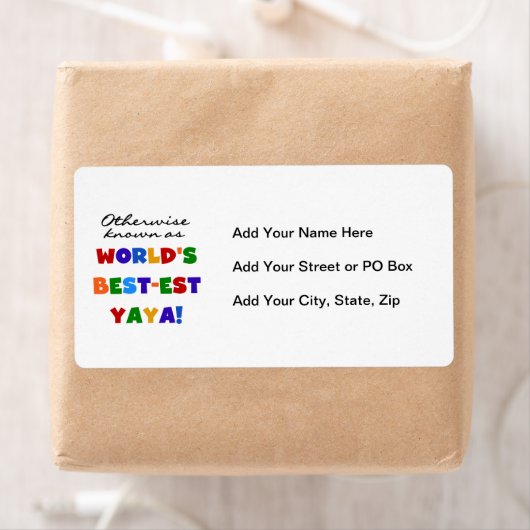 Tシャ最高のツとギフトの最も有名なYaya ラベル (インサイチュ)