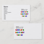 Tシャ最高のツとギフトの最も有名なYaya 名刺 (正面/裏面)