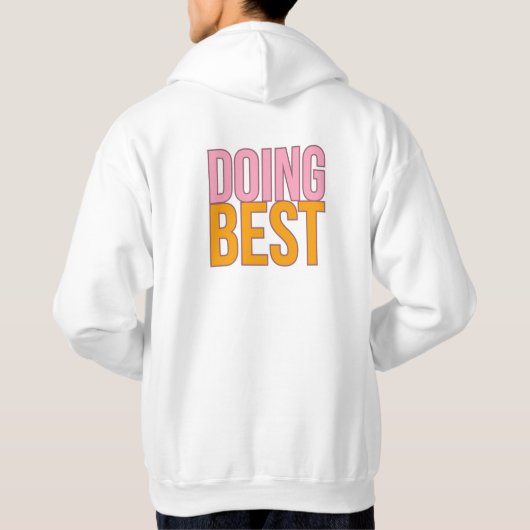 Tシャ最高のツデザインの使用 パーカ (裏面)