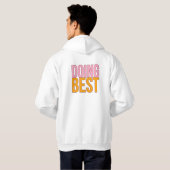 Tシャ最高のツデザインの使用 パーカ (裏面フル)