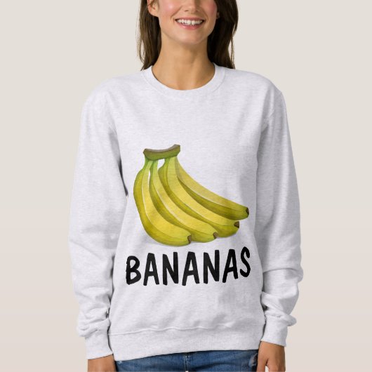 Tシャ熱狂するツ(バナナ) スウェットシャツ (正面)