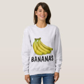 Tシャ熱狂するツ(バナナ) スウェットシャツ (正面フル)