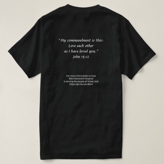 Tシャ生き延びツをチャード Tシャツ (デザイン裏面)