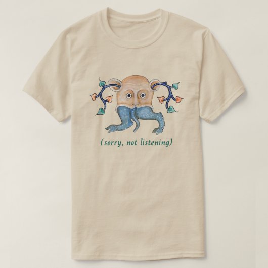 Tシャ聞ツ「ごめんね Tシャツ (デザイン正面)