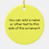 Tシャ遊ツ・ギフトの少年 セラミックオーナメント (裏面)