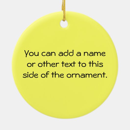 Tシャ遊ツ・ギフトの少年 セラミックオーナメント (裏面)