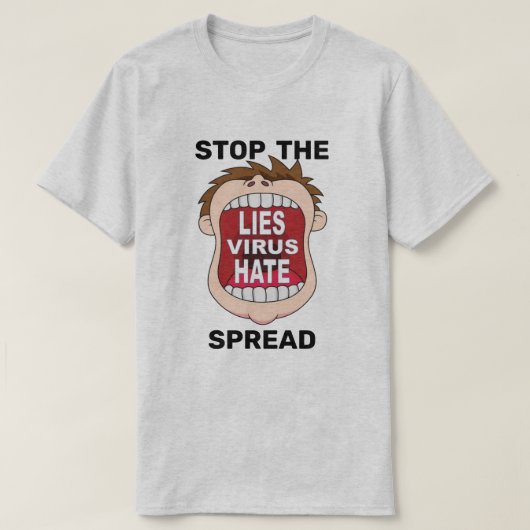 Tストップシャツのスプレッド Tシャツ (デザイン正面)