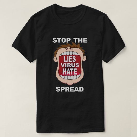 Tストップシャツのスプレッド Tシャツ (デザイン正面)