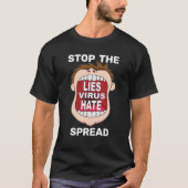 Tストップシャツのスプレッド Tシャツ (正面)