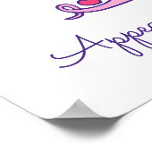 Tティファニーイニシャルドードルアート名の意味 ポスター (角)