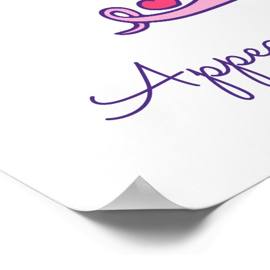 Tティファニーイニシャルドードルアート名の意味 ポスター (角)