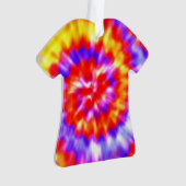 Tパーソナライズされたシャツのクリスマスオーナメントを染めたネクタイ オーナメント (正面)