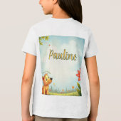 Tパーソナライズされたシャツ子供へ トライブレンドＴシャツ (裏面)