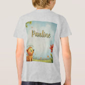 Tパーソナライズされたシャツ子供へ トライブレンドＴシャツ (裏面)