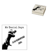 Tパーソナライズされたレックス先生素晴らしジョブ ラバースタンプ (押印)