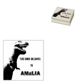 Tパーソナライズされたレックス – この本は ラバースタンプ (押印)