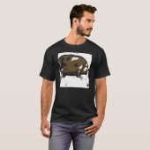 Tビクトリアンシャツの木版豚 Tシャツ (正面フル)