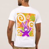 Tファンキーシャツのウサギ Tシャツ (裏面)