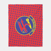 TボルトF-15E戦闘機ジェットパターン フリースブランケット (正面)