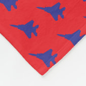 TボルトF-15E戦闘機ジェットパターン フリースブランケット (角)