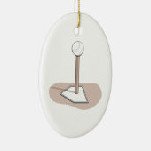 tボールベクトルグラフィック セラミックオーナメント (右)