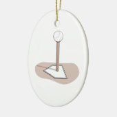 tボールベクトルグラフィック セラミックオーナメント (左)