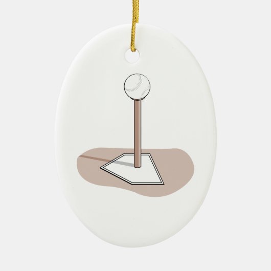 tボールベクトルグラフィック セラミックオーナメント (正面)