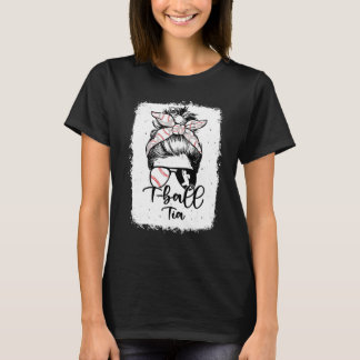 Tボール Tia ヴィンテージ ヒョウ柄 メッシー バン ブリーチ Tシャツ