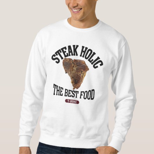Tボーンステーキ(ビンテージ風) スウェットシャツ (正面)