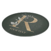 Tモノグラムフローラパーソナライズされた カッティングボード (角)