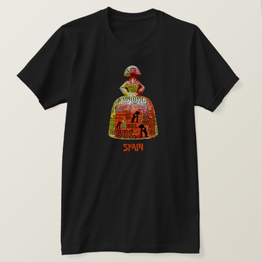 Tユニセックスシャツ・スペイン Tシャツ (デザイン正面)