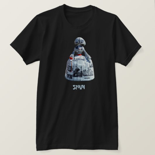 Tユニセックスシャツ・スペイン Tシャツ (デザイン正面)