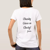 Tユーモアのあるシャツ Tシャツ (裏面)