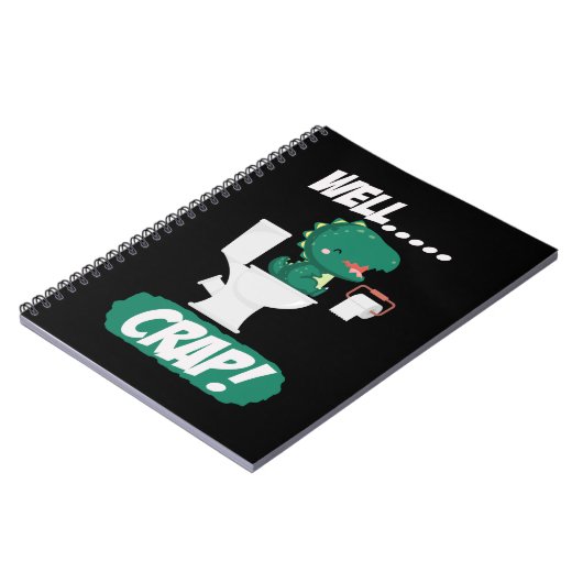 Tレックスおもしろい小型武器問題恐竜のジョーク ノートブック (左側)