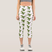 Tレックスおもしろい漫画のユーモア カプリレギンス (正面)