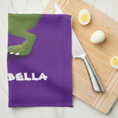 Tレックスおもしろい漫画のユーモア キッチンタオル (四つ折り)