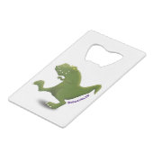 Tレックスおもしろい漫画のユーモア クレジットカード栓抜き (正面アングル)