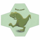 Tレックスおもしろい漫画のユーモア サッカーボール (フラット)