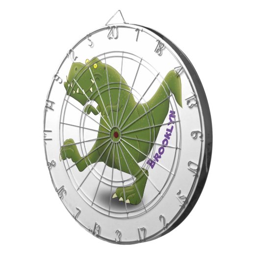 Tレックスおもしろい漫画のユーモア ダーツボード (正面右)