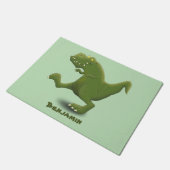 Tレックスおもしろい漫画のユーモア ドアマット (アングル)