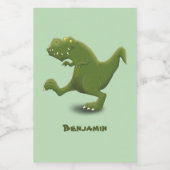 Tレックスおもしろい漫画のユーモア フードラベル (シングルラベル)