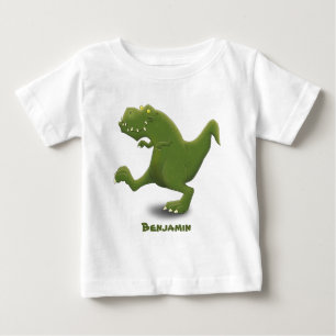 Tレックスおもしろい漫画のユーモア ベビーTシャツ