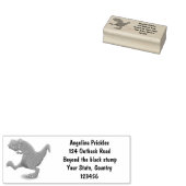 Tレックスおもしろい漫画のユーモア ラバースタンプ (押印)