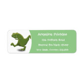 Tレックスおもしろい漫画のユーモア ラベル (正面)