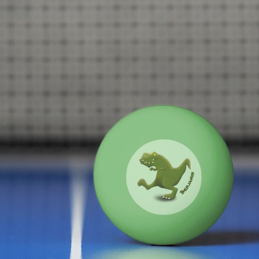 Tレックスおもしろい漫画のユーモア 卓球ボール (ネット)