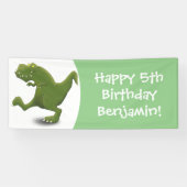 Tレックスおもしろい漫画のユーモア 横断幕 (横)