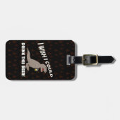 Tレックスこのビールを飲みたい ラゲッジタグ (正面横)